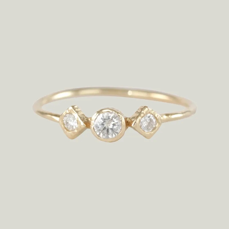 Treasure Dainty 3 Shapes Round Ring - Danielle Welmond (Leased)