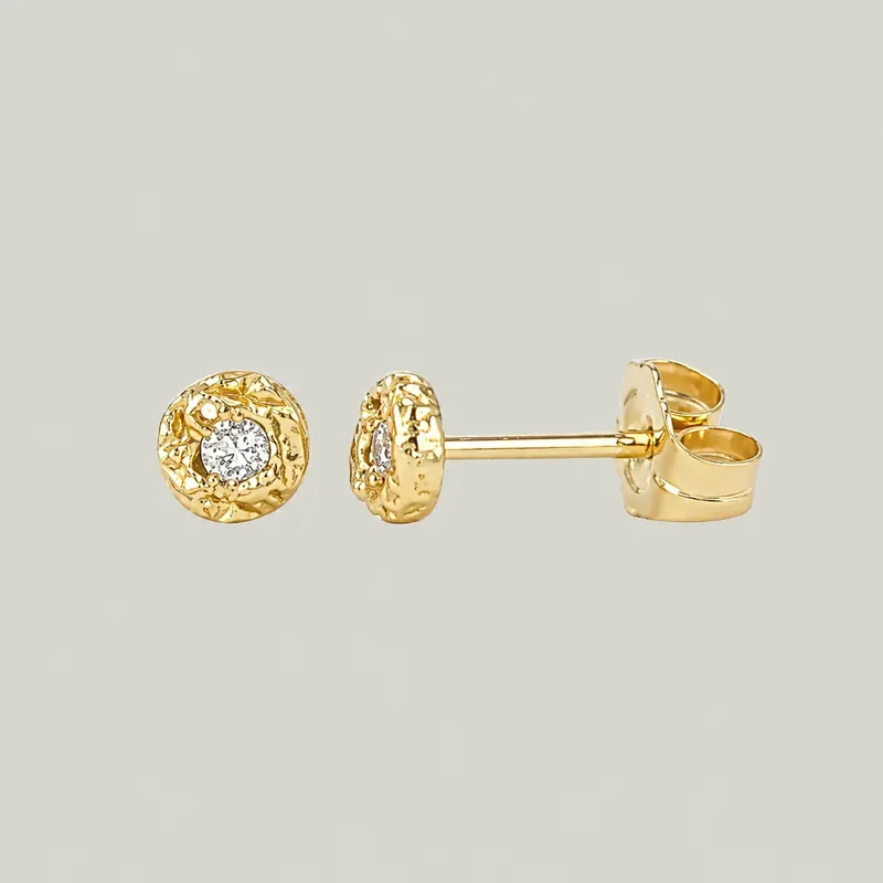 Treasure Diamond Coin Studs - Danielle Welmond (Leased)
