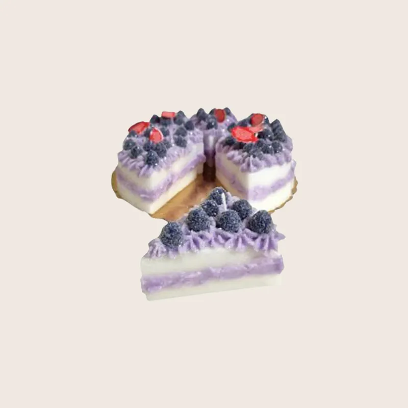 Blackberry Cake Slice Candle - Cereria Introna Srl