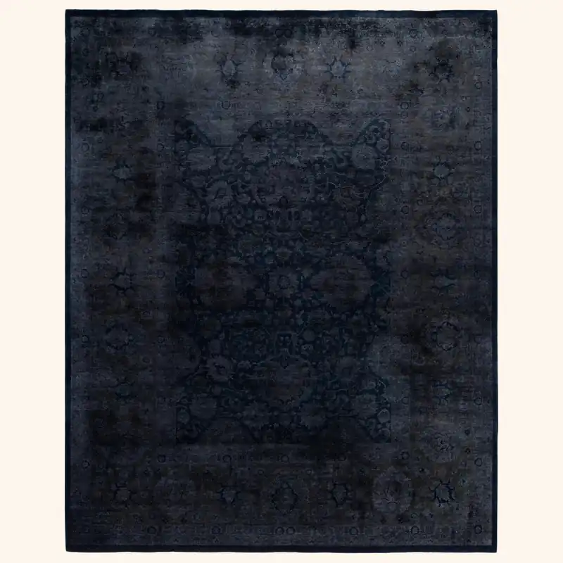 Black Samsara Wool Rug - 8'1" x 10'3"
