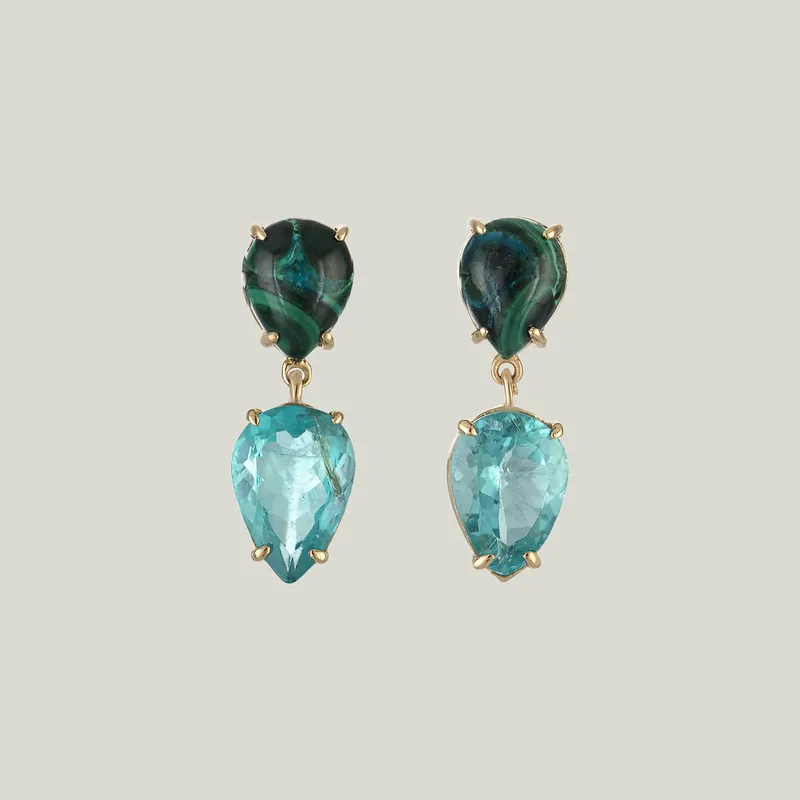 Apatite Chyrsocolla Droplets - Eden Presley (Consigned)