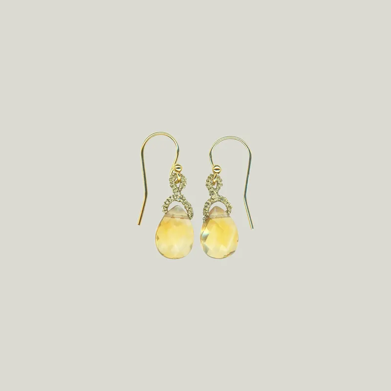 Citrine Drop Earrings - Danielle Welmond (Leased)