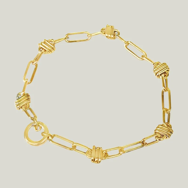 14KYG Wrapped Link Bracelet - Odeon Collection (Leased)