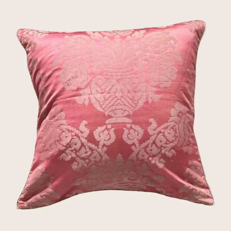 Antique Silk Damask Pillow - Threads Soft Goods