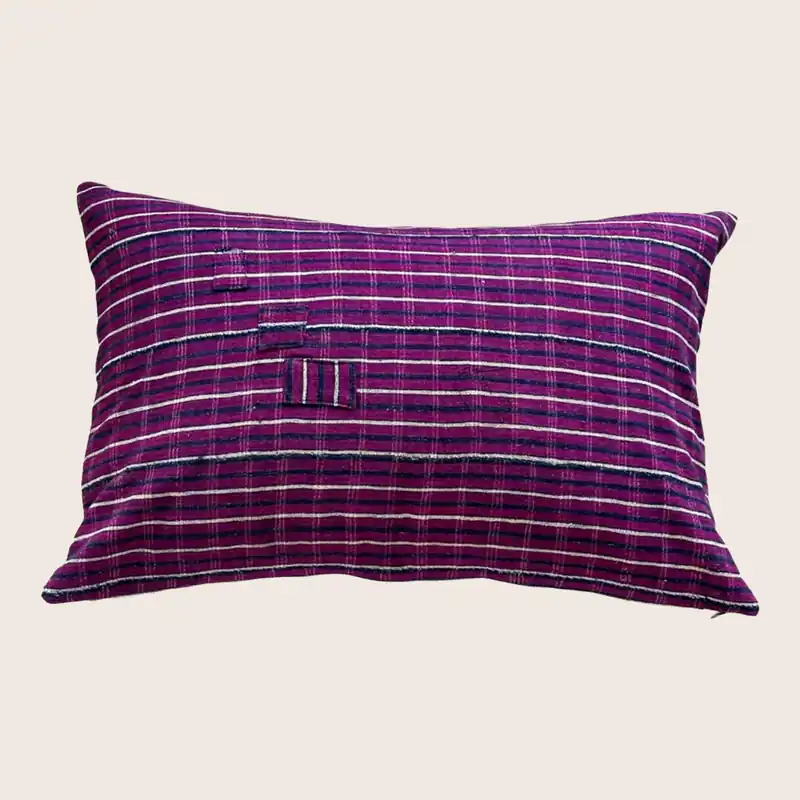 Vintage Yoruba Woven Lumbar Pillow - Threads Soft Goods