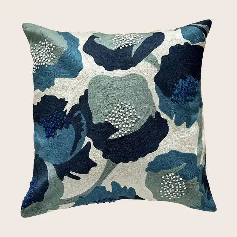 Bleu Botany Pillow - Threads Soft Goods (Drop Ship)