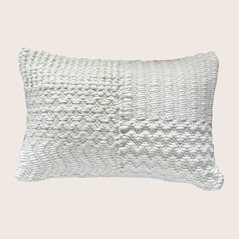 Shivi Ivory Lumbar Pillow - Threads Soft Goods (Drop Ship)
