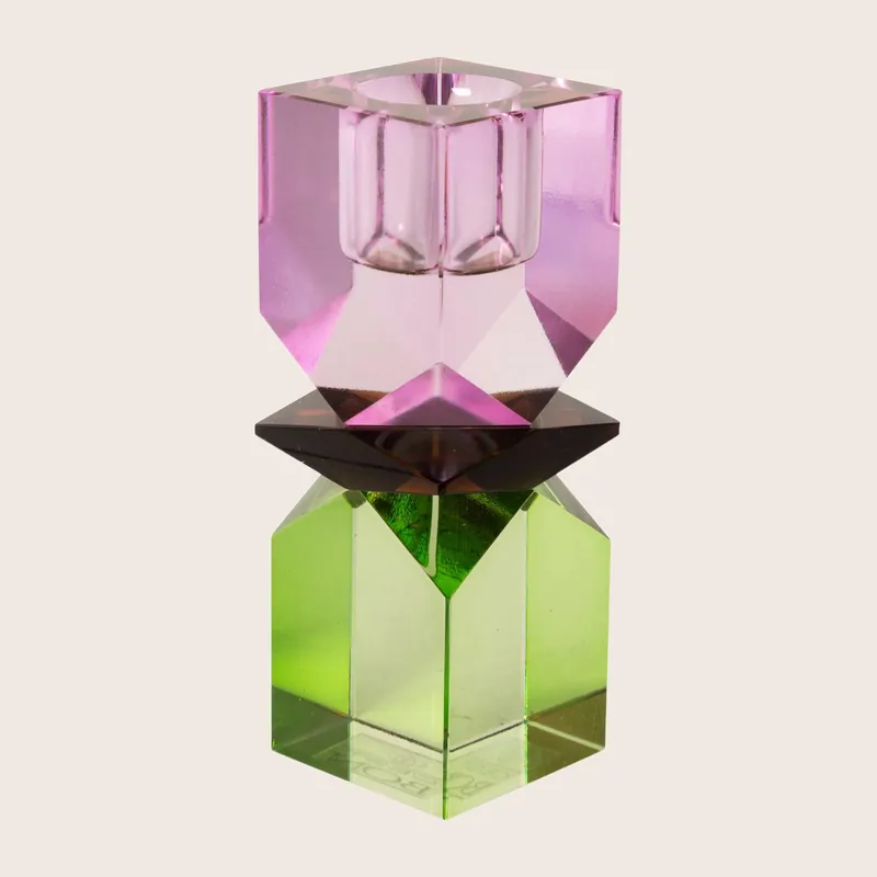 Hourglass Crystal Candle Holder - EJA International ApS