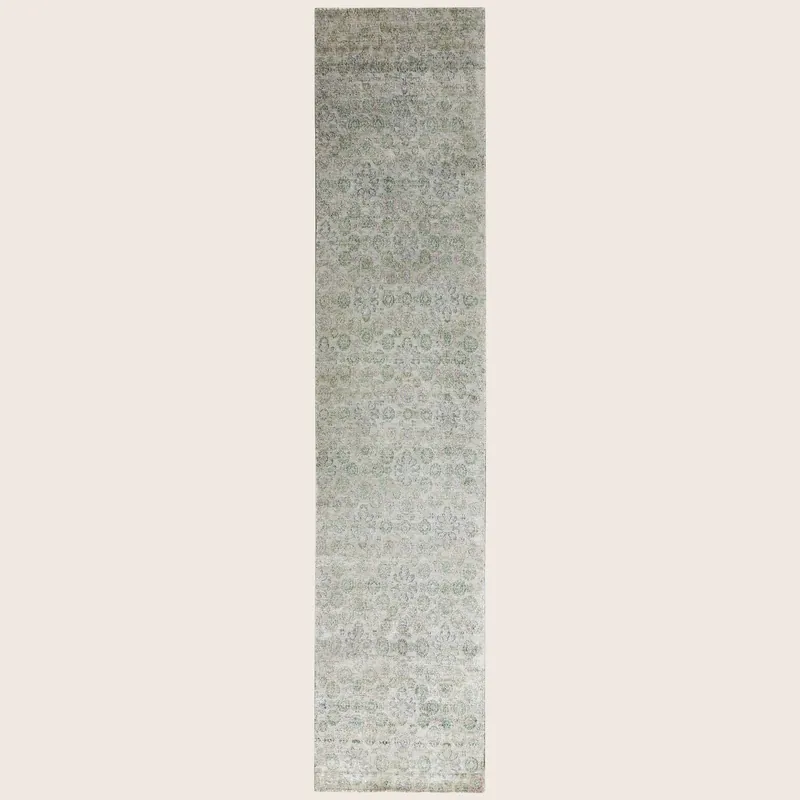 Blue Alchemy Transitional Silk Runner - 2'8" x 12'11"