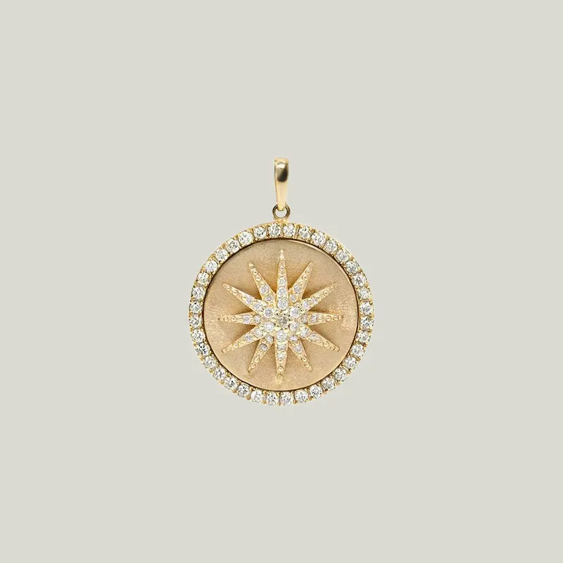 Aztec Royale Diamond Starburst Medallion - Anzie (Consigned)