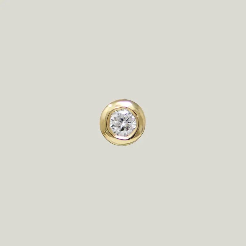 Cléo Round Diamond Single Stud - Anzie (Consigned)