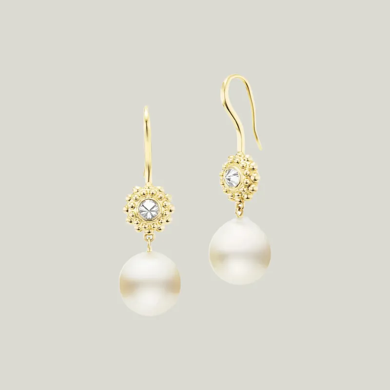 Audrey South Sea Pearl Earrings - AnaKatarina Design (Consigned)