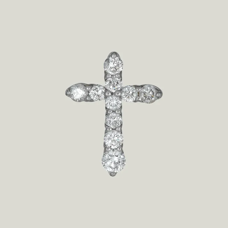Platinum Diamond Cross Pendant Diam 1.00 ct. TW - Odeon Collection (Leased)