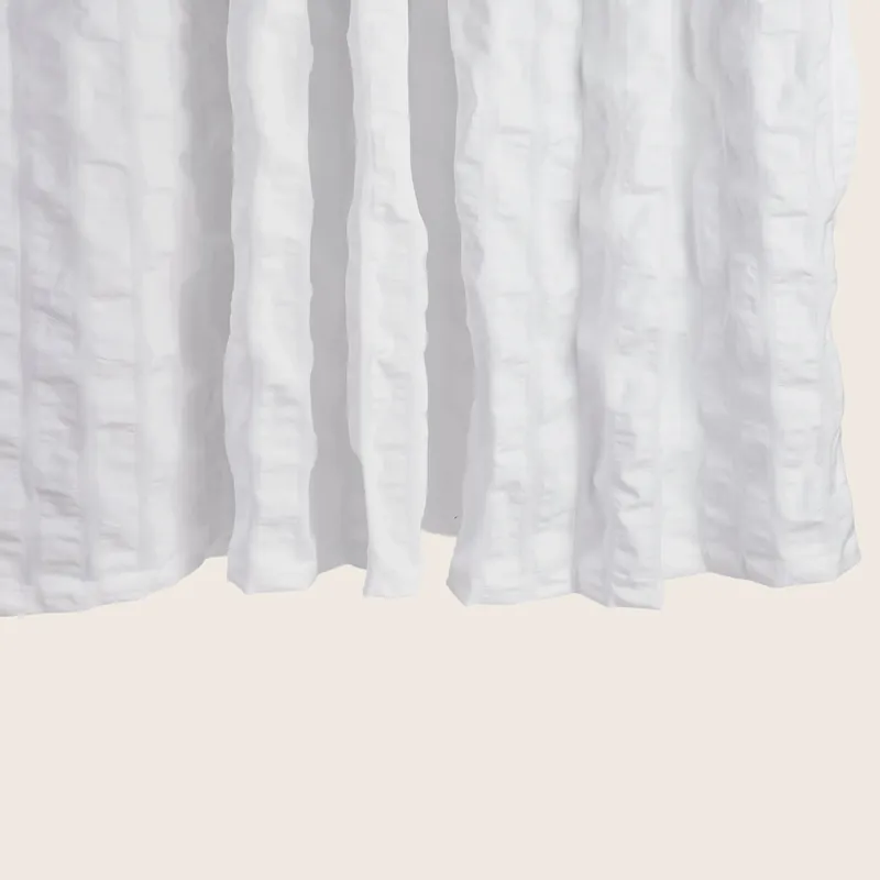 Panama Shower Curtain White - Matouk (Consigned)