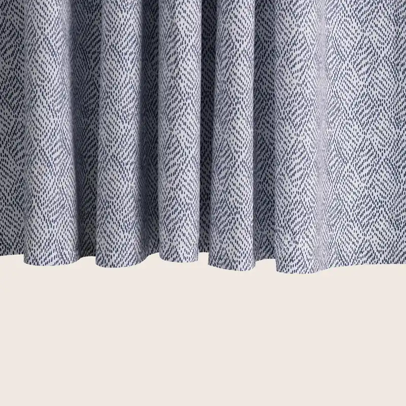 Duma Diamond Shower Curtain Navy - Matouk (Consigned)