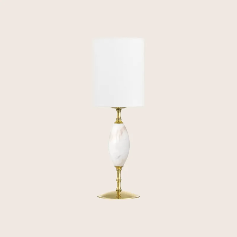 Marche White Cordless Table Lamp - Currey & Company