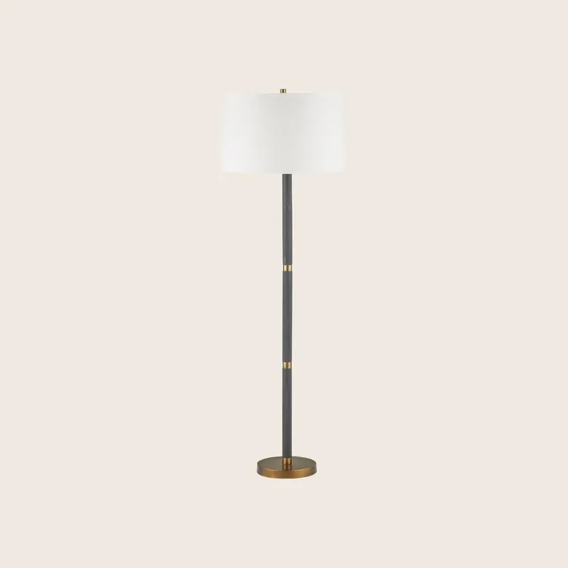Gavin Black Floor Lamp - Currey & Company
