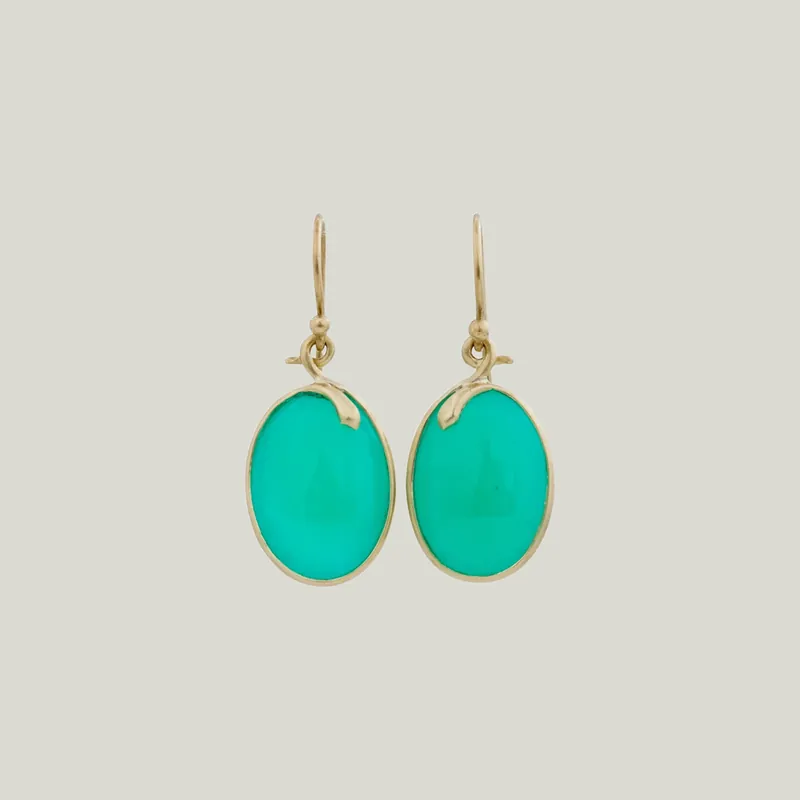 Crysophrase Small Oval Snake Earrings - Kothari (Leased)