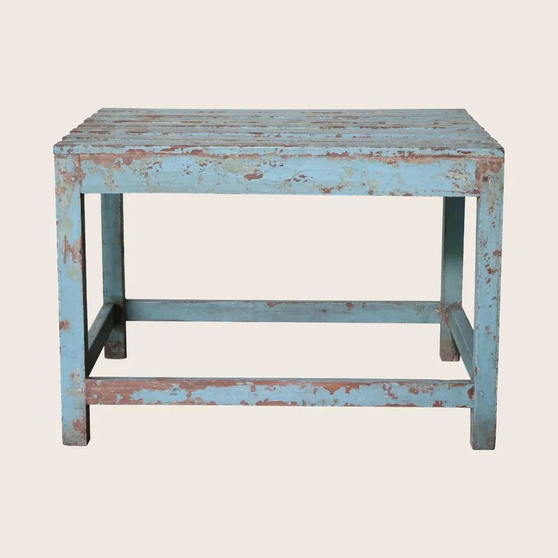 Vintage Blue Chippy Table - Golden Oldies
