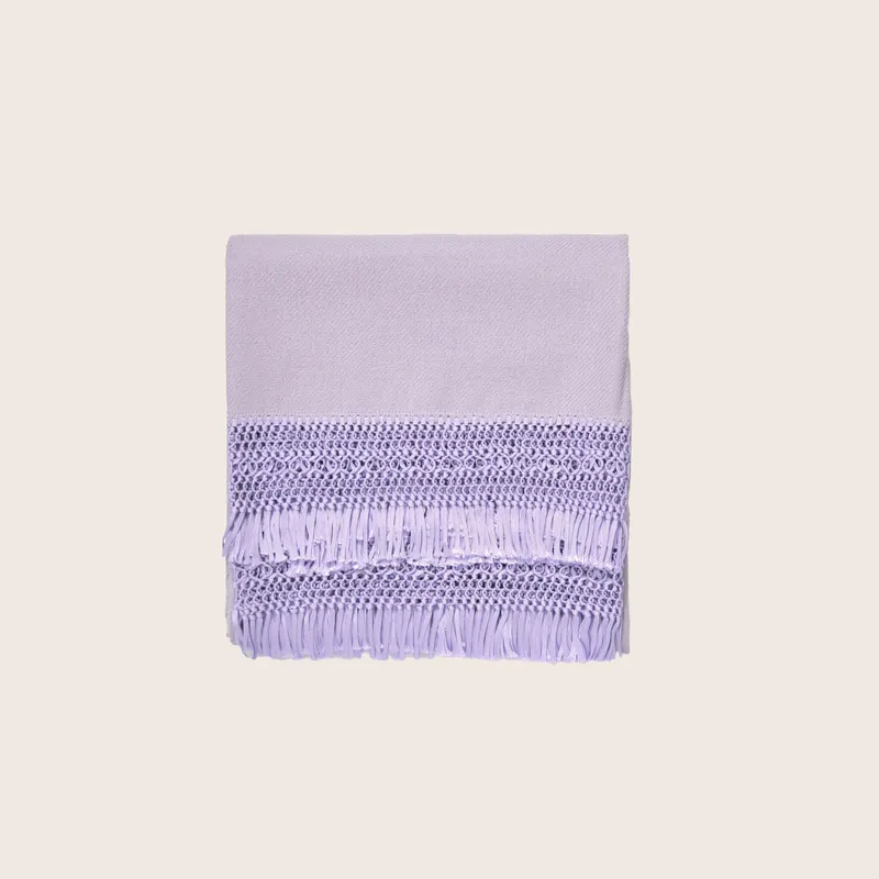 Alpaca Silk Fringe Throw - Denis Trading dba Hamam (Leased)