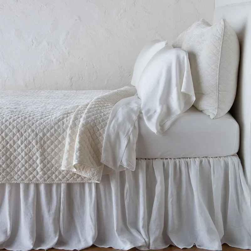 Silk Velvet Quilted Coverlet - Bella Notte
