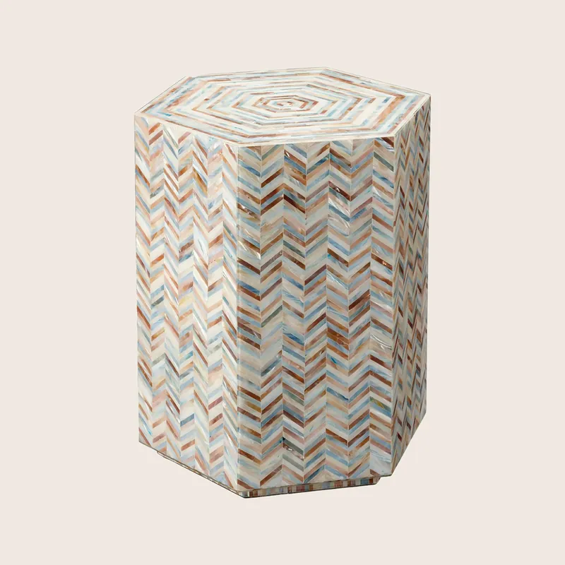 Hepburn Hexagon Side Table - Jamie Young