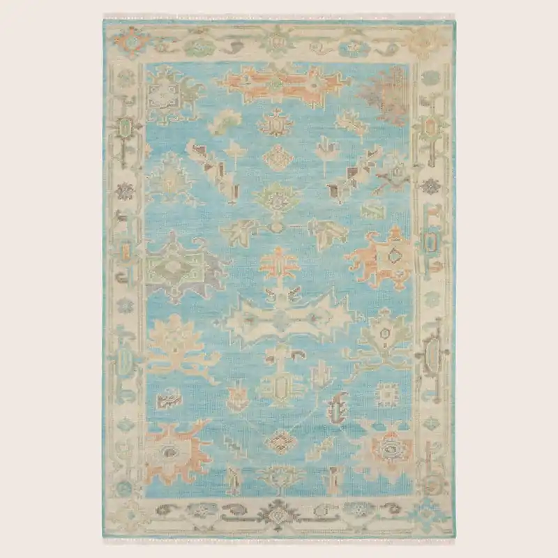 Blue Multi Essentials Traditional Wool Rug - Nourison Industries, Inc.