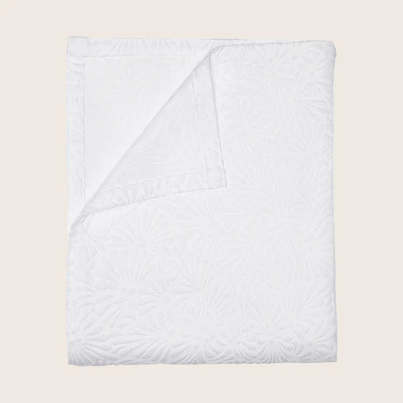 Meera White Coverlet - John Robshaw (Leased)