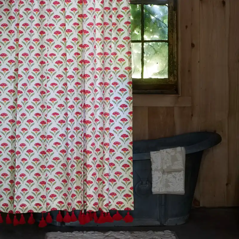 Sara Azalea Shower Curtain - John Robshaw (Leased)