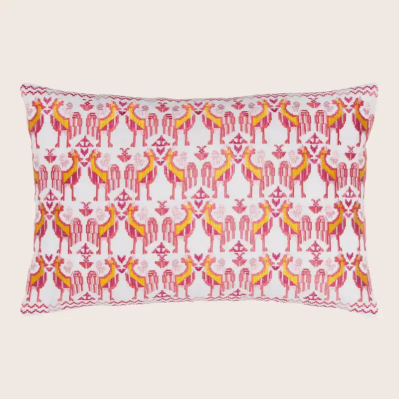 Usha Azalea Lumbar Pillow - John Robshaw (Leased)