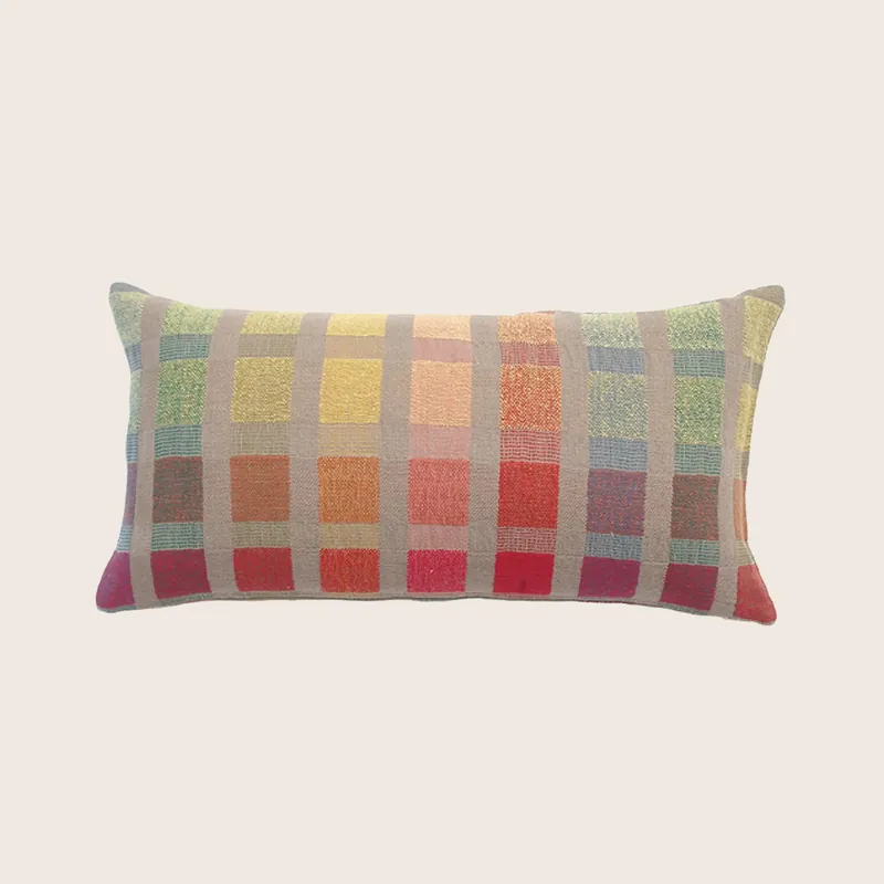 Zola Multi Plaid Pillow - ML Fabrics