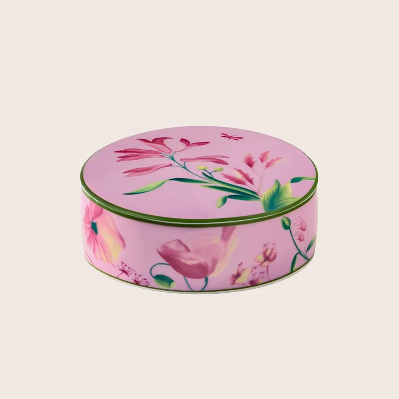 Florenza Round Box with Cover - Ginori 1735