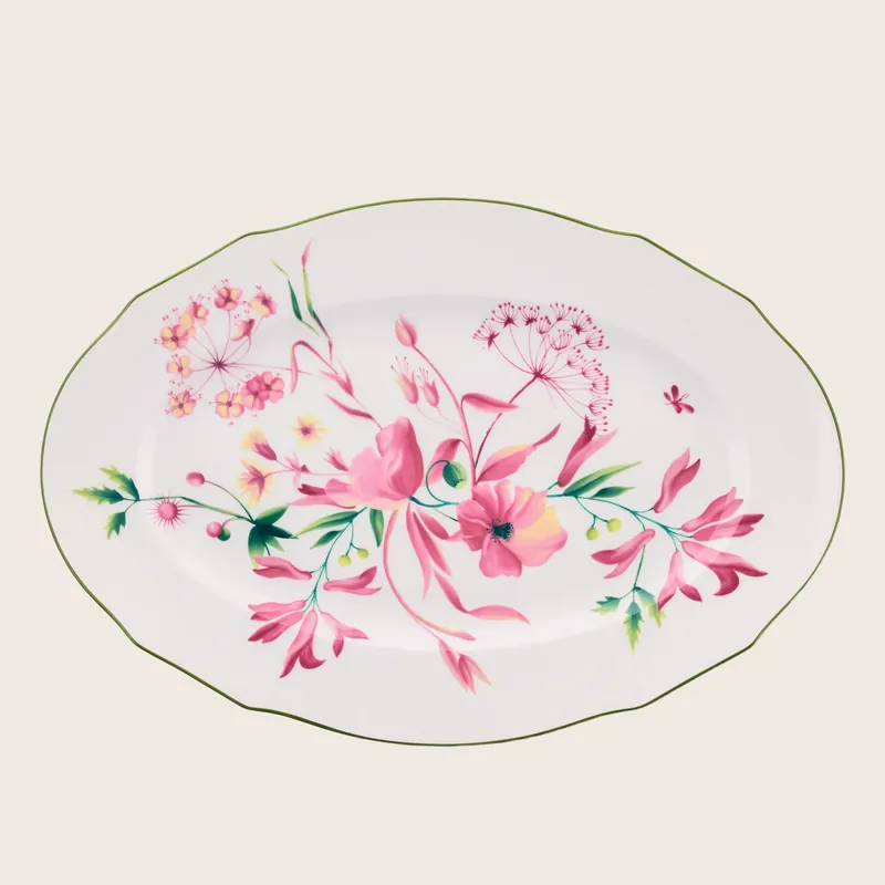Florenza Oval Flat Platter - Ginori 1735