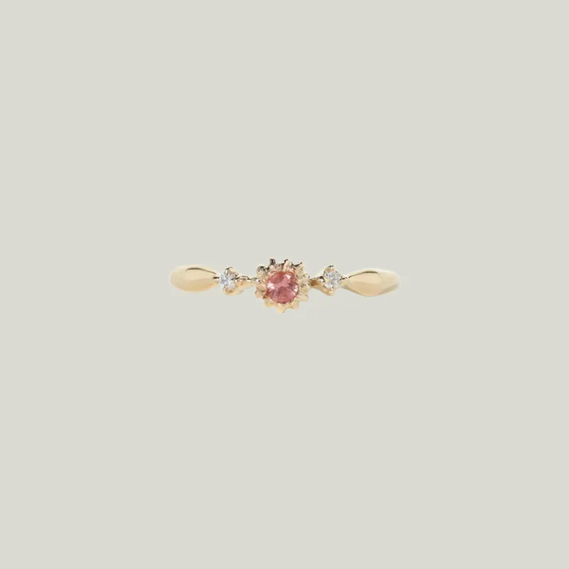 Padparadscha Sapphire Gwah Ring Supreme - Dohee Studio (Consigned)