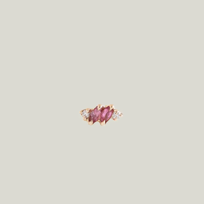 Tourmaline Bombom Earring (Single) - Dohee Studio (Consigned)