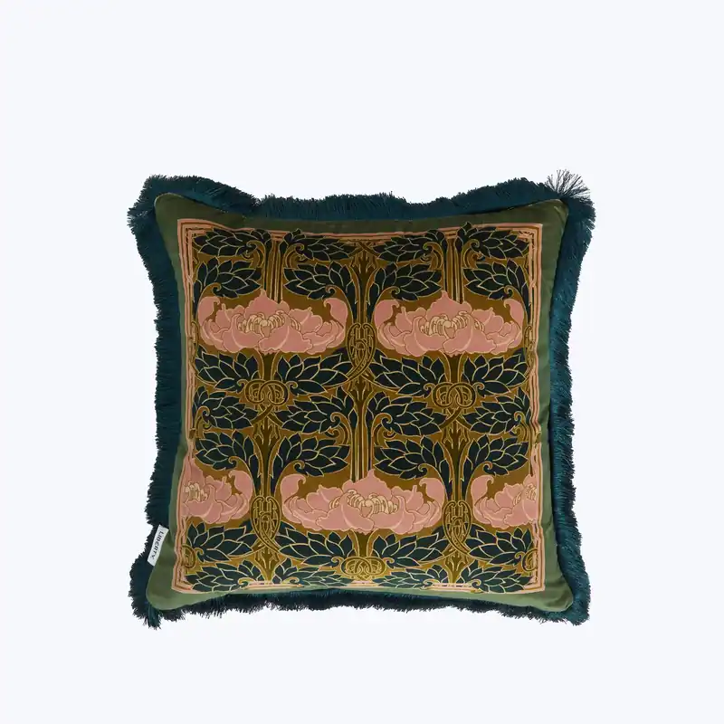 Pewter Poppy Pillow - Liberty