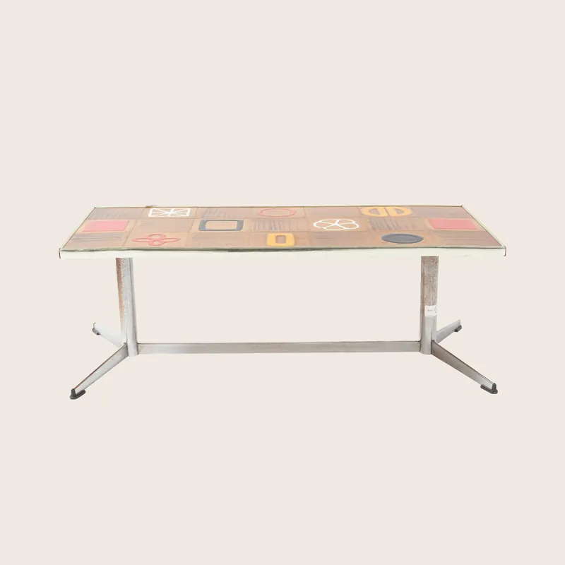 Mid Century Tiled Coffee Table - Golden Oldies