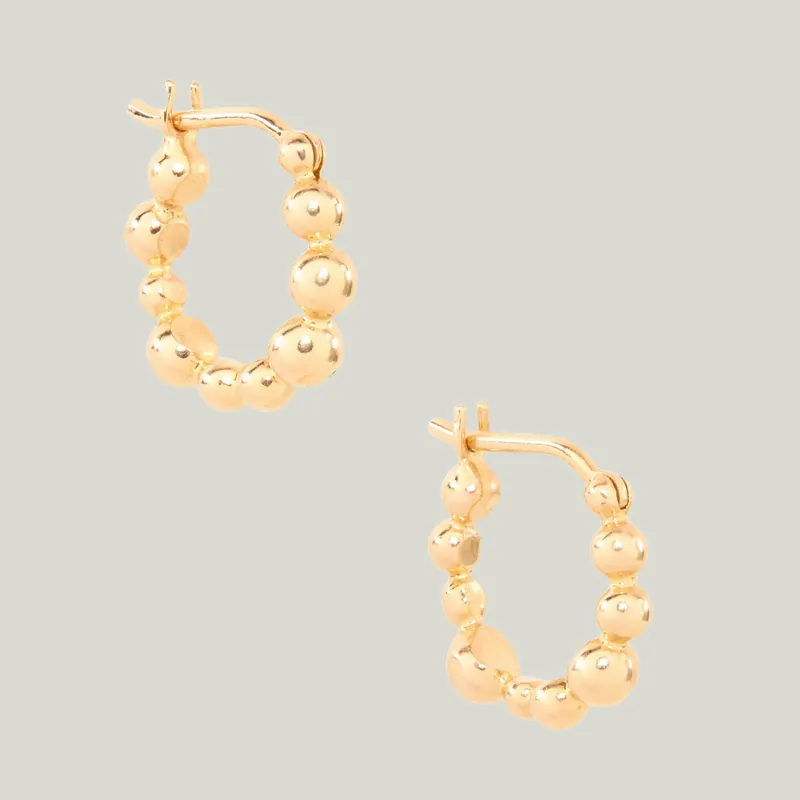 West End Huggie Hoops Earrings - Allison Alane (Dropship)