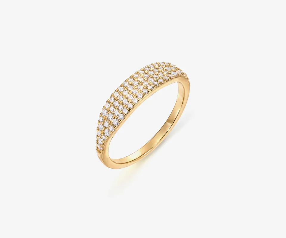 Pavé Signet Ring - PAVOI