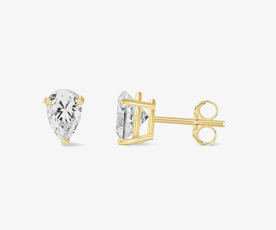 Pear Cut Stud Earrings - PAVOI