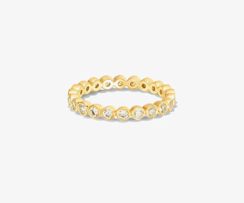 Bezel Eternity Band - PAVOI