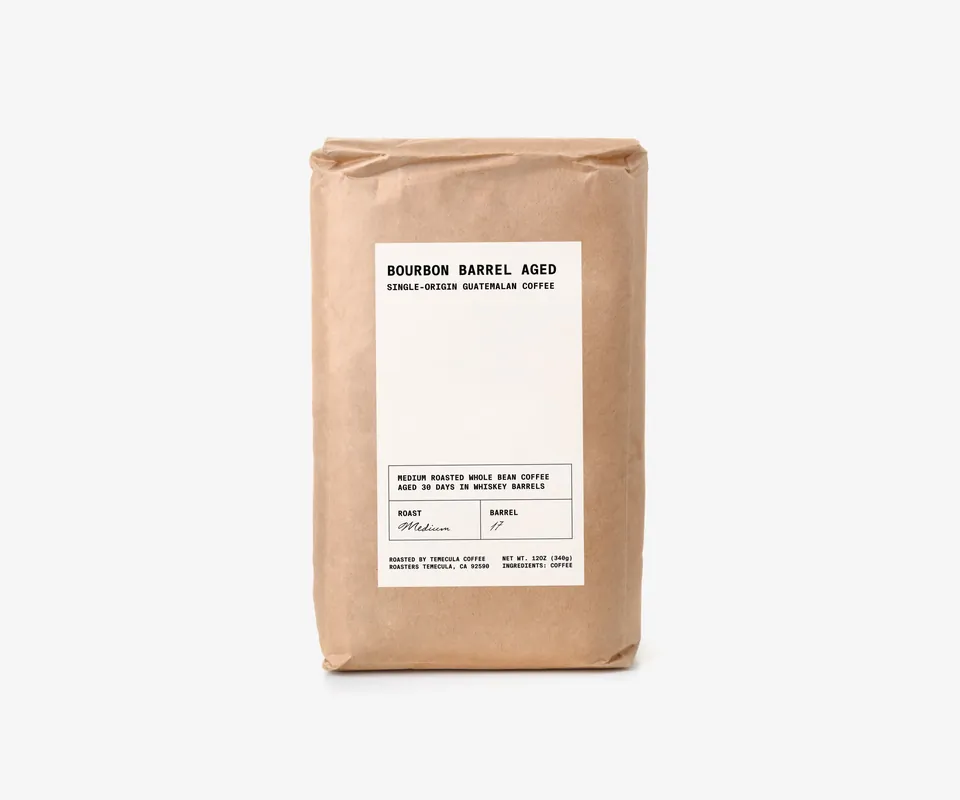 Bourbon Barrel Aged Guatemalan Coffee - Temecula Coffee Roasters