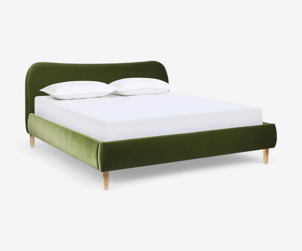 Arc Upholstered Bed Frame - Doba