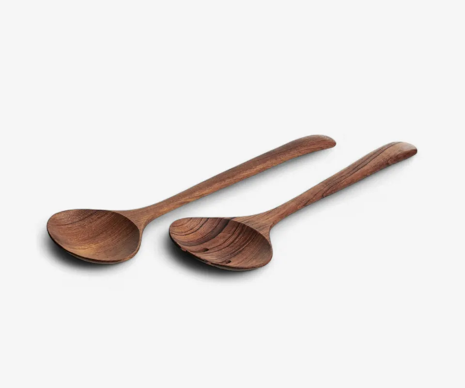 Teak Salad Servers - Design Ideas