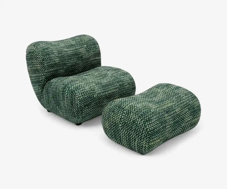 Bobo Lounge Chair and Ottoman - Changsha Qianyi Furniture