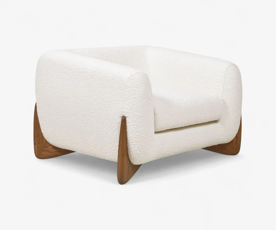 Brianza Boucle Oversized Armchair - Doba