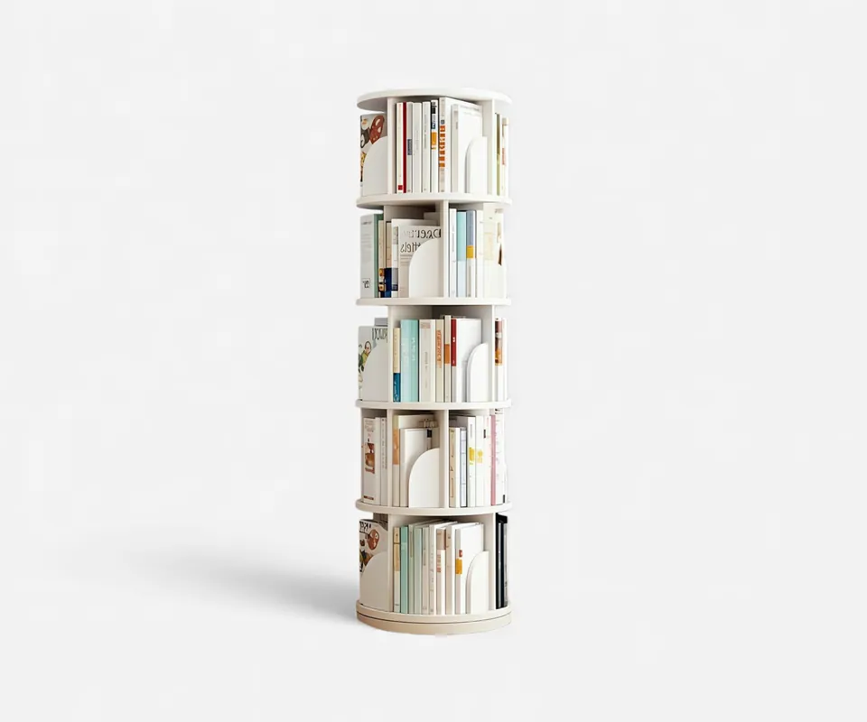 Scallop Rotating Bookshelf - Doba