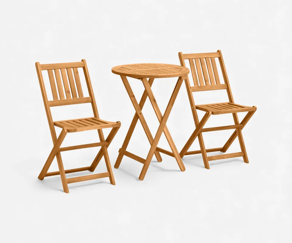 Terrace Wood Bistro Set - Doba