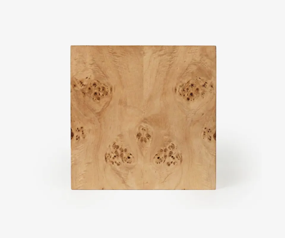 Fleming Burl Cube Side Table - Shuangfeng LQ Trading Ltd.