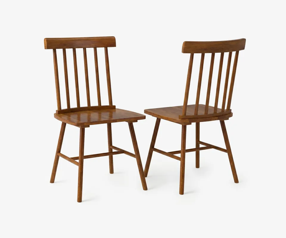 Alder Spindle Dining Chair Set - Doba